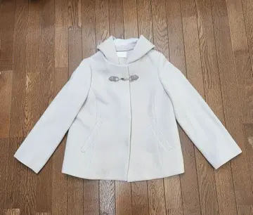 any sis 화이트 후드 부착 피코트