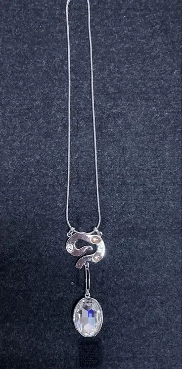 실버 뱀 디자인 목걸이