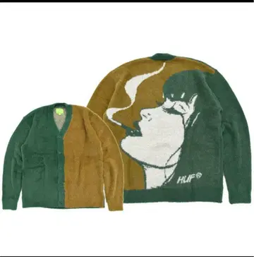 HUF 허프 Feels Good Cardigan GREEN L