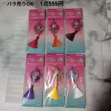 아이돌 마스터 제일복권 태슬 달린 아크릴 참 E상 6종 세트