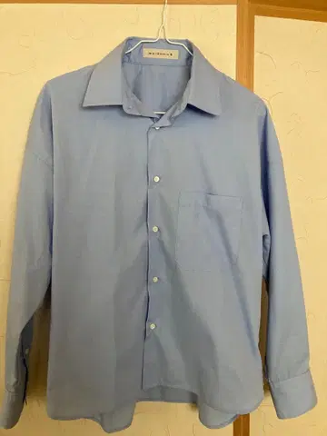 maison de R 라이트 블루 긴팔 셔츠