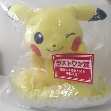 포켓몬 제일복권 라스트 원상 피카츄 봉제 인형