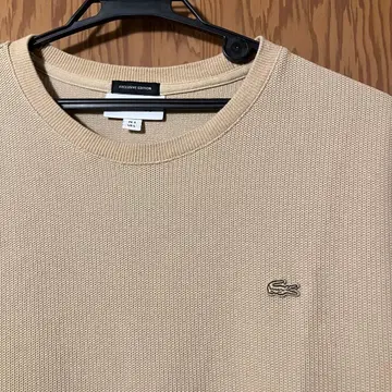 라코스테 LACOSTE 티셔츠 아이보리색