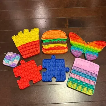 컬러풀 푸시팝 아이템 6세트