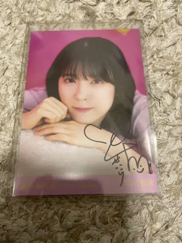 노기자카46 하야카와 세이라 사인 포함 브로마이드 공식 인증서 포함