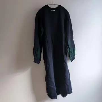 zucca 네이비 그린 롱 원피스