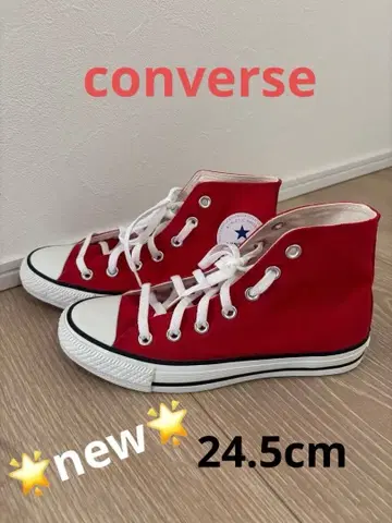 CONVERSE 레드 하이컷 스니커즈