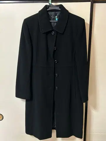 블랙 롱 코트 L 사이즈
