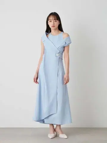 SNIDEL 베스트 오프숄더 레이어드 원피스