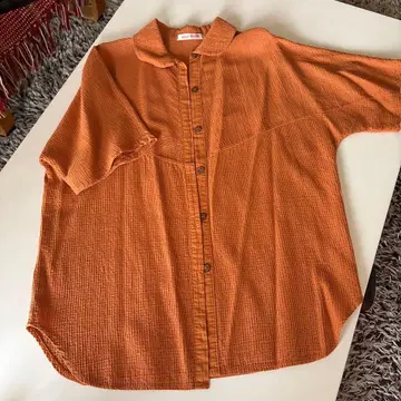 Jack Knife 오버 블라우스 오렌지