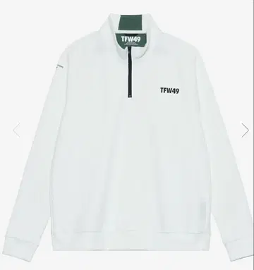 미사용 TFW49 하프 지퍼 모크 셔츠