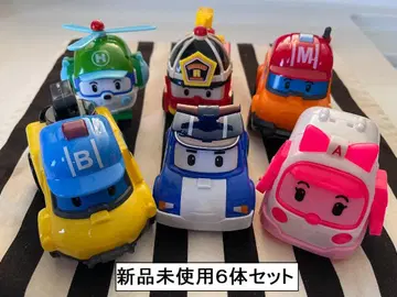 새상품 로보카 폴리 변형 6체 세트 폴리 로이 앰버 헬리 진