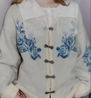 idem 이뎀 flower china cardigan