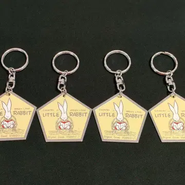 새상품 데드스탁 리틀 토끼 쇼와 헤이세이 레트로 키링 4개 세트