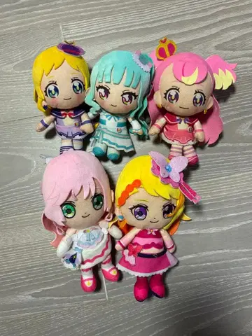 프리큐어 봉제 인형 5체 세트