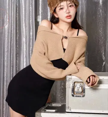 Darich 오프숄더 미니 원피스