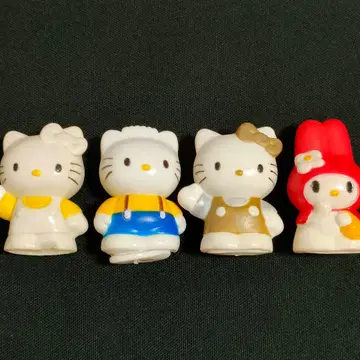 데드스탁 산리오 헬로키티 마이멜로디 소프트 비닐 인형 레트로 당시