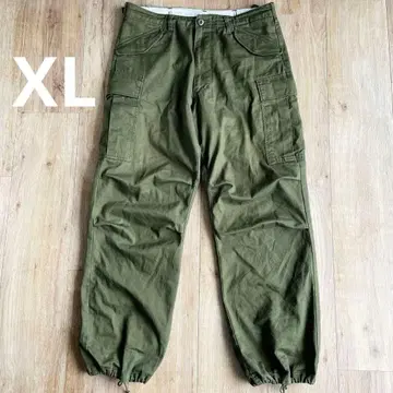 백 넘버 카고 팬츠 올리브 그린