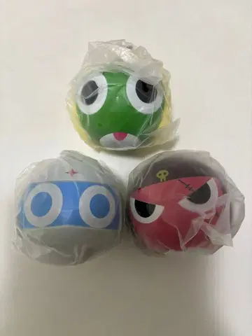 개구리 중사 케로로 케로로볼 케로로 기로로 도로로 3개 세트