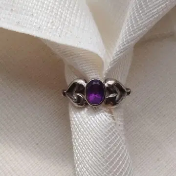 반지 GAGY 자수정 실버 반지 실버 925 앤티크