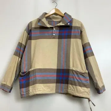 BEAMS BOY 빔즈 보이 2WAY 빅 타탄 바스크 셔츠