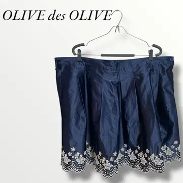 OLIVE des OLIVE 올리브 플레어 무릎 기장 스커트 빅 사이즈