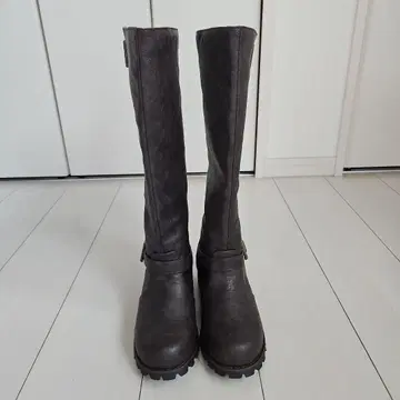 HedgeHog 버클 롱 부츠 다크 브라운