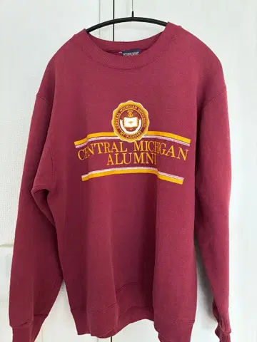 잔스포츠 칼리지 맨투맨 크롭 기장 80s made in USA