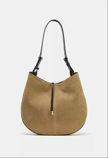 ZARA 스플릿 스웨이드 숄더백