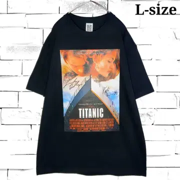 [ 새상품 ] 타이타닉 포스터 T셔츠 블랙 2