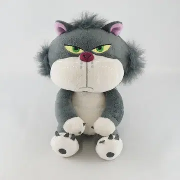 디즈니 신데렐라 루시퍼 봉제 인형 높이 약 15cm USED 새상품급