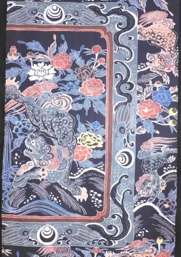 목화 전사 통묘 당사자 모란 오리지널 상품 의류 등에 오른쪽만