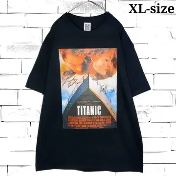 [ 새상품 ] 타이타닉 포스터 T셔츠 블랙 3