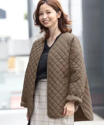 Demi-Luxe BEAMS 퀼트 충전솜 블루종 38