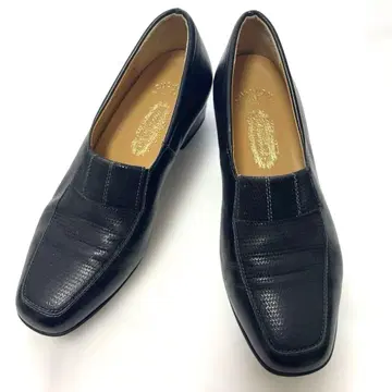 긴자 요시노야 펌프스 가죽 블랙 출퇴근 22.5cm