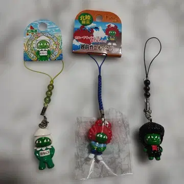 마리모코리 고토치 홋카이도 호쿠리쿠 리젠트 스트랩 키링 3개