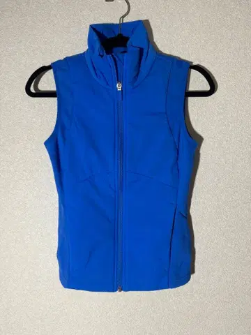 새상품급 룰루레몬 파랑 여성용 충전솜 플리스 집업 베스트 사이즈 2