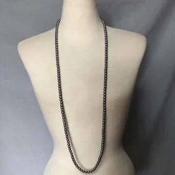 펄 롱 목걸이 그레이 클로징 없음