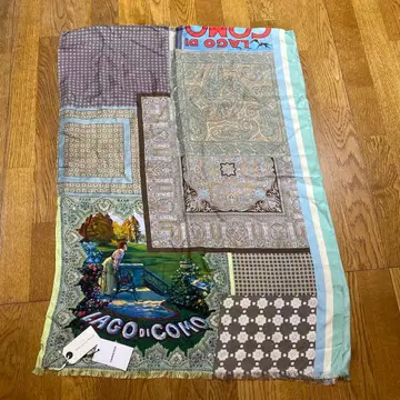 피에르-루이 마시아 그린 계열 패치워크 스카프 이탈리아