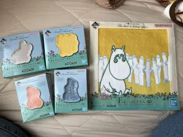 제일복권 무민 G상 모두 모여라 플레이트 4개 세트