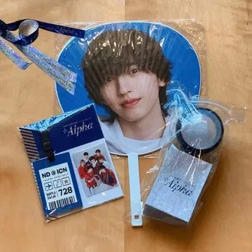 나니와단시 한국 공연 굿즈 세트 응원봉 부채 러기지 택 밋치