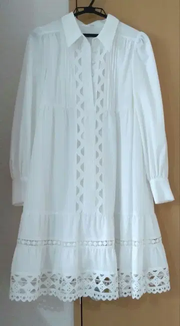 컨디션 최상 질스튜어트 웬디 원피스 핀턱 화이트 2