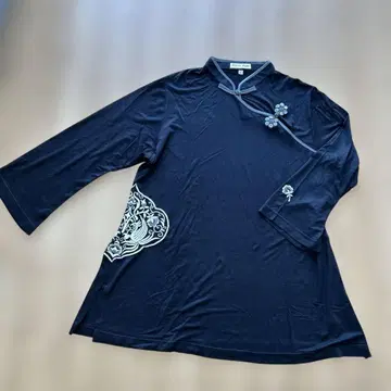 태극권 이스트 에이지 인연 그레이 튜닉 블랙 L 7부 소매 2