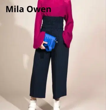 미라 오웬 Mila Owen 셔링 벨트 와이드 팬츠