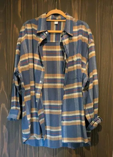 PLAZA 긴팔 체크 셔츠