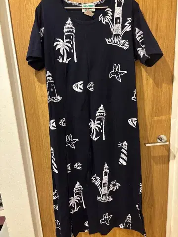 CoCarrot Bay 반팔 롱 원피스 L 사이즈 구제 의류