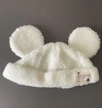 [ 새상품급 ] 미키 보아캡 (화이트) 겨울 파크 굿즈 디즈니