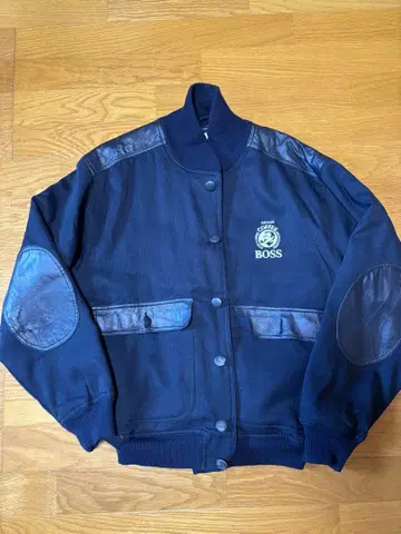 산토리 보스점 블루종 가죽 안감 체크