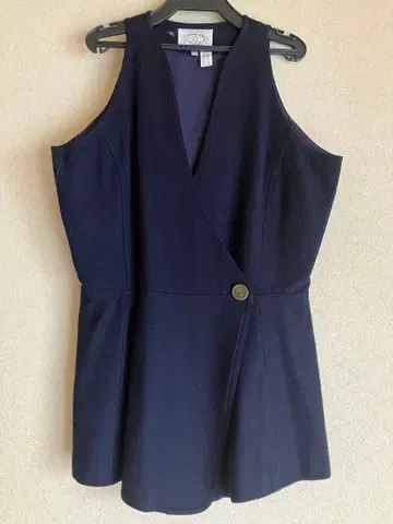 아르마니진스 지레 베스트 90년대 레트로 빈티지 네이비 US6