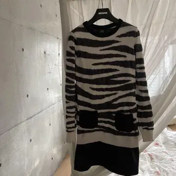 cavalli CLASS 제브라 패턴 니트 스웨터 원피스